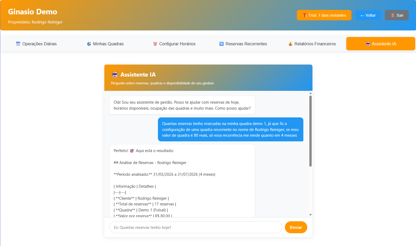 Assistente IA com Análise Financeira